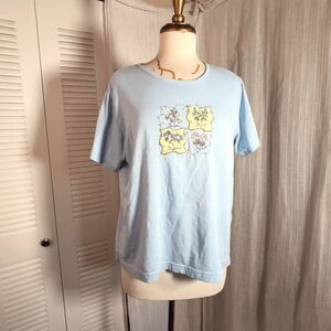 Shenanigans Blouse Size L Vintage 90's Embroidered Cottage Core Coquette Top